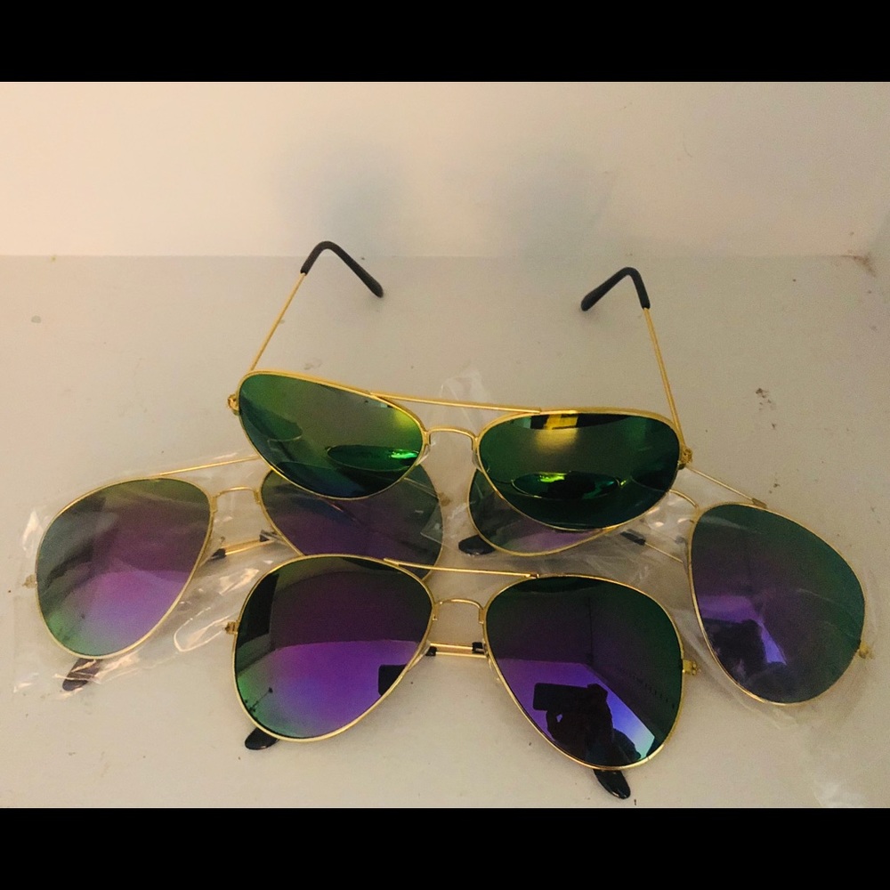 2018 Aviator Sunglasses UV NWT Purple Unisex